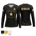 Fort Bragg Ready and Resilient 90140656 Women's Long Sleeve V-neck Shirt - 1