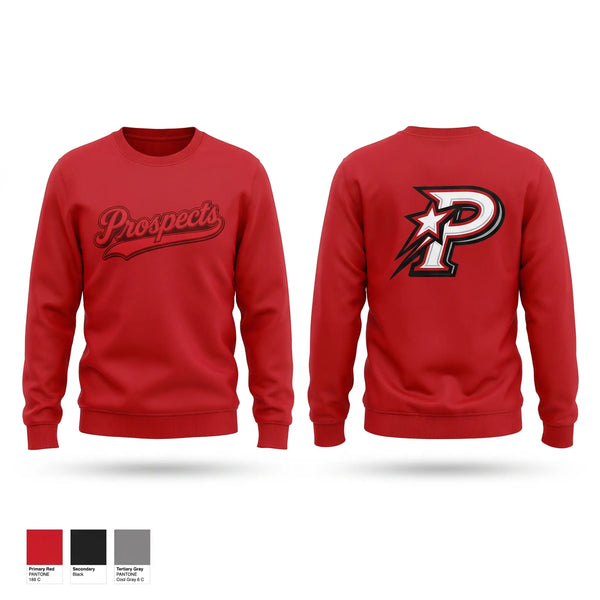 Crew Neck Sweatshirt, South Georgia Prospects, Baseball, Teamtime, Team time, sublimation, custom sports apparel, team uniforms, spirit wear, spiritwear, sports uniforms, custom shirts, team store, custom team store, fundraiser sports, apparel fundraiser