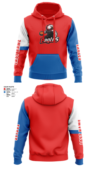 Hoodie, Eagles, Men's Basketball, Teamtime, Team time, sublimation, custom sports apparel, team uniforms, spirit wear, spiritwear, sports uniforms, custom shirts, team store, custom team store, fundraiser sports, apparel fundraiser