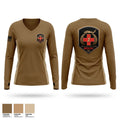 1-171 MEDEVAC Dustoff Women's Long Sleeve V-neck Shirt - 1