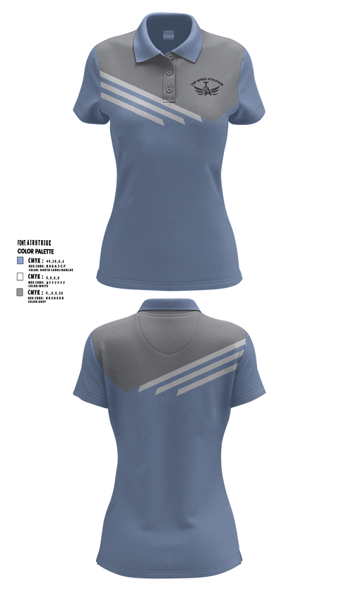 Womens Short Sleeve Performance Polo, Top Speed Athletics, Track & Field, Teamtime, Team time, sublimation, custom sports apparel, team uniforms, spirit wear, spiritwear, sports uniforms, custom shirts, team store, custom team store, fundraiser sports, apparel fundraiser