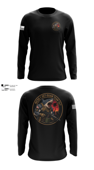 Long Sleeve Performance Shirt, MESG-1 DET GUAM TEAM 707, Navy, Teamtime, Team time, sublimation, custom sports apparel, team uniforms, spirit wear, spiritwear, sports uniforms, custom shirts, team store, custom team store, fundraiser sports, apparel fundraiser