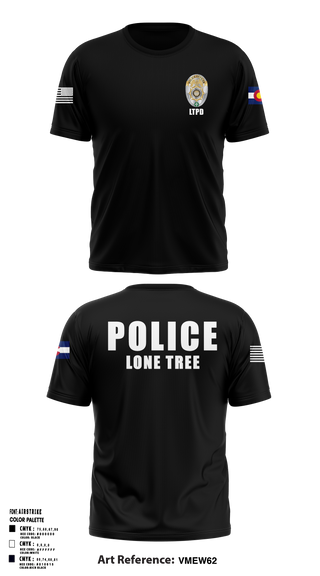 Soft Poly Tee Cotton Like Feel, Lone Tree Police Department, Police, Teamtime, Team time, sublimation, custom sports apparel, team uniforms, spirit wear, spiritwear, sports uniforms, custom shirts, team store, custom team store, fundraiser sports, apparel fundraiser