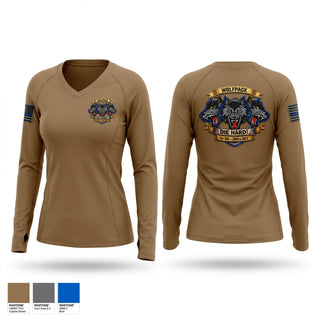 Womens Long Sleeve Vneck Shirt, 1-309th, Army, Teamtime, Team time, sublimation, custom sports apparel, team uniforms, spirit wear, spiritwear, sports uniforms, custom shirts, team store, custom team store, fundraiser sports, apparel fundraiser