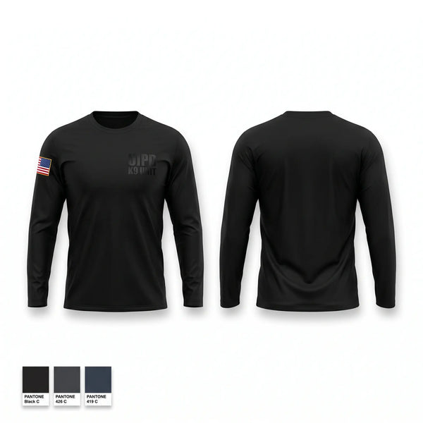 Long Sleeve Performance Shirt, UIPD K9 UNIT, Police, Teamtime, Team time, sublimation, custom sports apparel, team uniforms, spirit wear, spiritwear, sports uniforms, custom shirts, team store, custom team store, fundraiser sports, apparel fundraiser