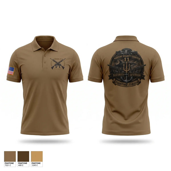 Short Sleeve Performance Polo, MSRON 11 Security Division, Navy, Teamtime, Team time, sublimation, custom sports apparel, team uniforms, spirit wear, spiritwear, sports uniforms, custom shirts, team store, custom team store, fundraiser sports, apparel fundraiser