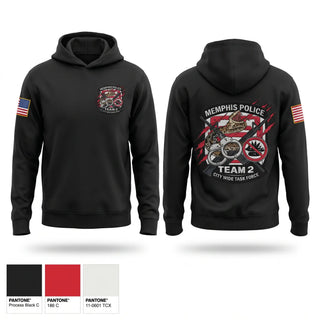 Hoodie, Memphis Police City Wide Task Force Team Two, Police, Teamtime, Team time, sublimation, custom sports apparel, team uniforms, spirit wear, spiritwear, sports uniforms, custom shirts, team store, custom team store, fundraiser sports, apparel fundraiser