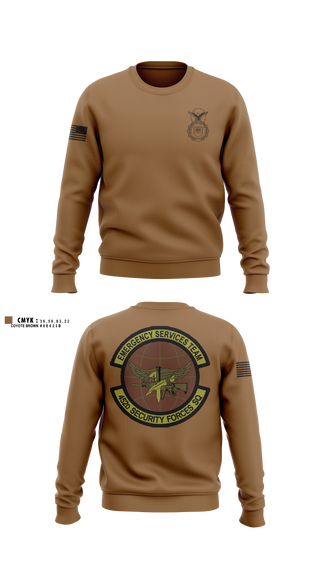 Crew Neck Sweatshirt, 452d Security Forces Squadron, Air Force, Teamtime, Team time, sublimation, custom sports apparel, team uniforms, spirit wear, spiritwear, sports uniforms, custom shirts, team store, custom team store, fundraiser sports, apparel fundraiser
