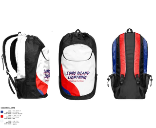 Gear Bag, LI LIGHTNING, , Teamtime, Team time, sublimation, custom sports apparel, team uniforms, spirit wear, spiritwear, sports uniforms, custom shirts, team store, custom team store, fundraiser sports, apparel fundraiser