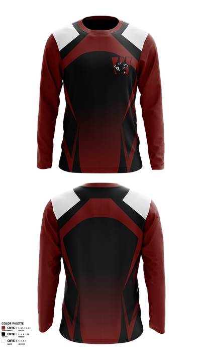 Watervliet High School Basketball 18255749 Long Sleeve Performance Shirt 100