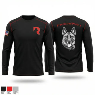 Long Sleeve Performance Shirt, Ronin K9 Services, EMS/EMT, Teamtime, Team time, sublimation, custom sports apparel, team uniforms, spirit wear, spiritwear, sports uniforms, custom shirts, team store, custom team store, fundraiser sports, apparel fundraiser