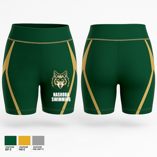 Womens Compression Shorts, Nashoba Regional High School Swimming, Swimming, Teamtime, Team time, sublimation, custom sports apparel, team uniforms, spirit wear, spiritwear, sports uniforms, custom shirts, team store, custom team store, fundraiser sports, apparel fundraiser