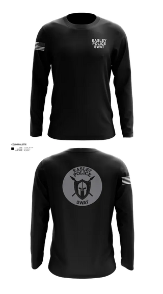 Long Sleeve Performance Shirt, Easley Police SWAT, Police, Teamtime, Team time, sublimation, custom sports apparel, team uniforms, spirit wear, spiritwear, sports uniforms, custom shirts, team store, custom team store, fundraiser sports, apparel fundraiser