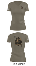 MESG1 TEAM 707 61403527 Women's Short Sleeve V-neck Shirt - 65