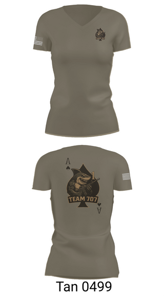 Womens Short Sleeve Vneck Shirt, MESG1 TEAM 707, Navy, Teamtime, Team time, sublimation, custom sports apparel, team uniforms, spirit wear, spiritwear, sports uniforms, custom shirts, team store, custom team store, fundraiser sports, apparel fundraiser