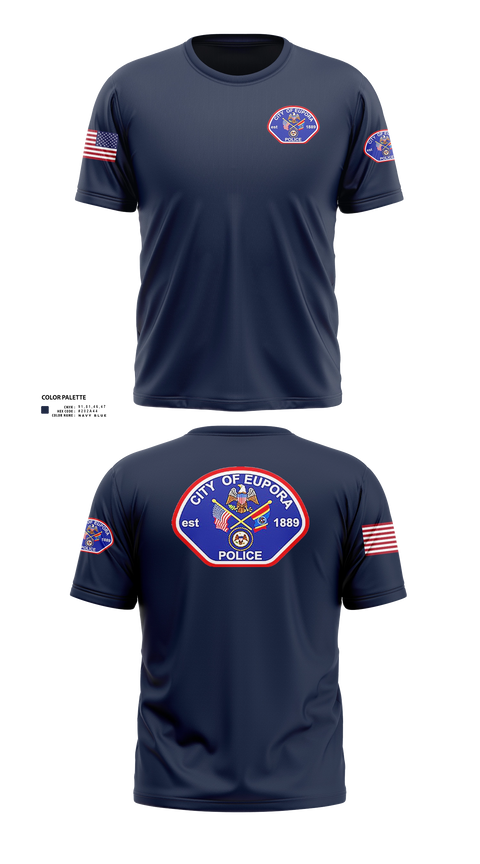 Old School Cotton Feel Shirt, EUPORA POLICE DEPARTMENT, Police, Teamtime, Team time, sublimation, custom sports apparel, team uniforms, spirit wear, spiritwear, sports uniforms, custom shirts, team store, custom team store, fundraiser sports, apparel fundraiser