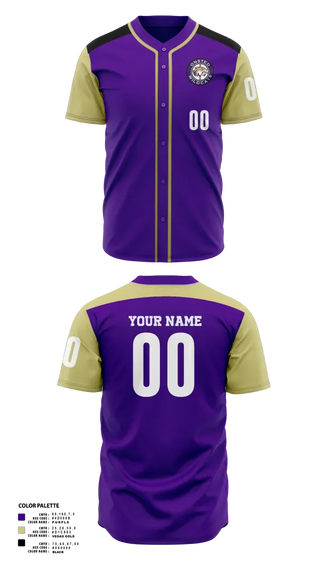 Full Button Baseball Jersey, Onsted Wildcats, Baseball, Teamtime, Team time, sublimation, custom sports apparel, team uniforms, spirit wear, spiritwear, sports uniforms, custom shirts, team store, custom team store, fundraiser sports, apparel fundraiser