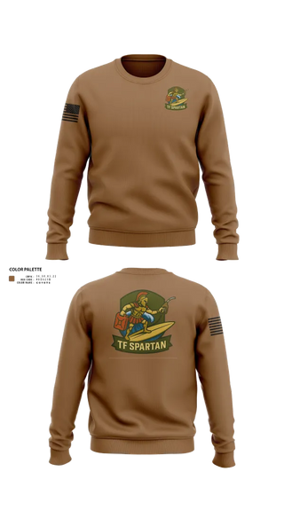 Crew Neck Sweatshirt, Task Force Spartan, , Teamtime, Team time, sublimation, custom sports apparel, team uniforms, spirit wear, spiritwear, sports uniforms, custom shirts, team store, custom team store, fundraiser sports, apparel fundraiser
