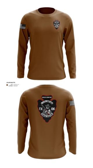 Long Sleeve Performance Shirt, B CO 1-114TH AVN S&S, Army, Teamtime, Team time, sublimation, custom sports apparel, team uniforms, spirit wear, spiritwear, sports uniforms, custom shirts, team store, custom team store, fundraiser sports, apparel fundraiser