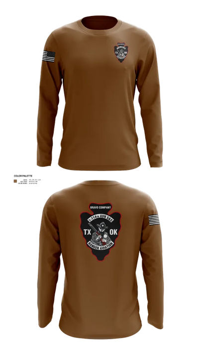 B CO 1-114TH AVN S&S 16112199 Long Sleeve Performance Shirt 22