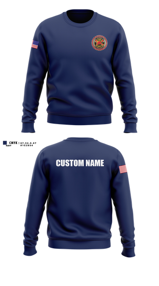 Crew Neck Sweatshirt, Klawock VFD, Fire Department, Teamtime, Team time, sublimation, custom sports apparel, team uniforms, spirit wear, spiritwear, sports uniforms, custom shirts, team store, custom team store, fundraiser sports, apparel fundraiser