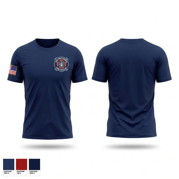 Short Sleeve Performance Shirt, East Grays Harbor Fire Rescue, Fire Department, Teamtime, Team time, sublimation, custom sports apparel, team uniforms, spirit wear, spiritwear, sports uniforms, custom shirts, team store, custom team store, fundraiser sports, apparel fundraiser