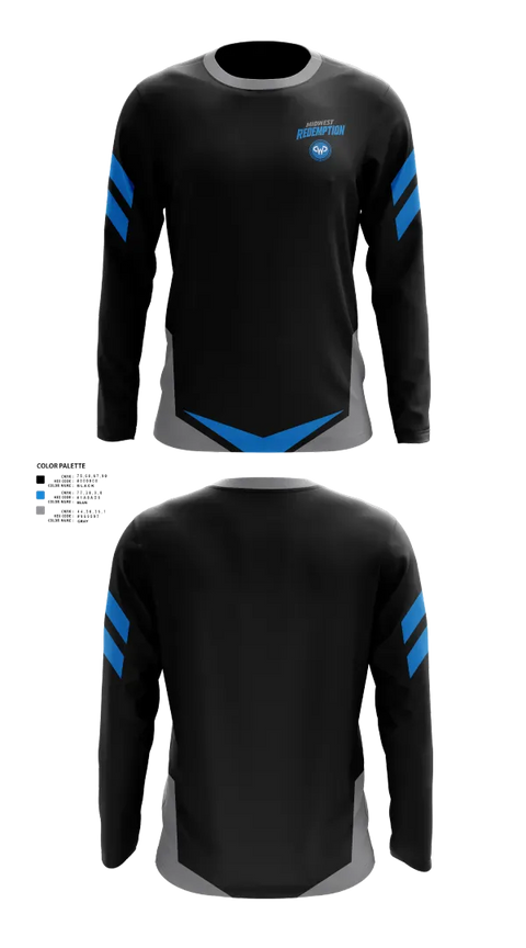 Long Sleeve Performance Shirt, Midwest Redemption, Spirit Store, Teamtime, Team time, sublimation, custom sports apparel, team uniforms, spirit wear, spiritwear, sports uniforms, custom shirts, team store, custom team store, fundraiser sports, apparel fundraiser