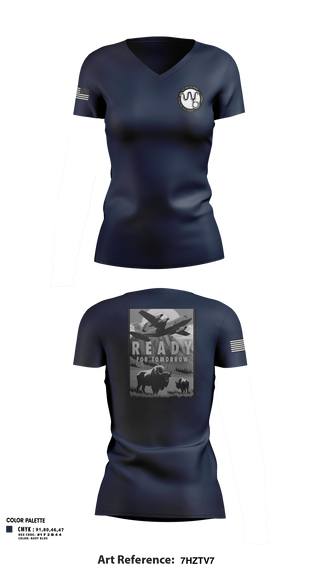 Womens Short Sleeve Vneck Shirt, 153rd R&R, Air Force, Teamtime, Team time, sublimation, custom sports apparel, team uniforms, spirit wear, spiritwear, sports uniforms, custom shirts, team store, custom team store, fundraiser sports, apparel fundraiser