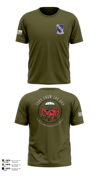 Old School Cotton Feel Shirt, CCo, 1-508PIR (OG), Army, Teamtime, Team time, sublimation, custom sports apparel, team uniforms, spirit wear, spiritwear, sports uniforms, custom shirts, team store, custom team store, fundraiser sports, apparel fundraiser