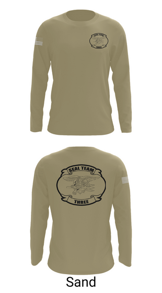 Long Sleeve Performance Shirt, SEAL team 3, Navy, Teamtime, Team time, sublimation, custom sports apparel, team uniforms, spirit wear, spiritwear, sports uniforms, custom shirts, team store, custom team store, fundraiser sports, apparel fundraiser