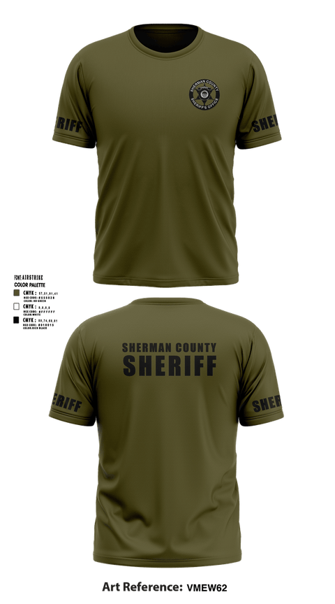 Short Sleeve Performance Shirt, Sherman Co SO Kansas, Police, Teamtime, Team time, sublimation, custom sports apparel, team uniforms, spirit wear, spiritwear, sports uniforms, custom shirts, team store, custom team store, fundraiser sports, apparel fundraiser