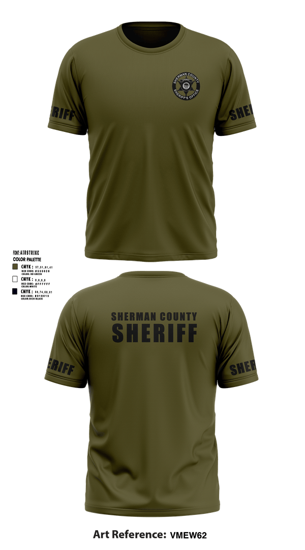 Short Sleeve Performance Shirt, Sherman Co SO Kansas, Police, Teamtime, Team time, sublimation, custom sports apparel, team uniforms, spirit wear, spiritwear, sports uniforms, custom shirts, team store, custom team store, fundraiser sports, apparel fundraiser