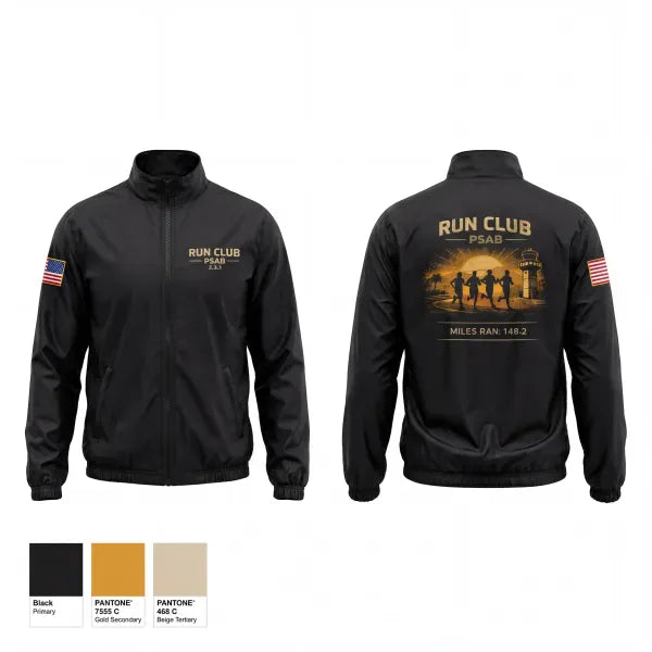 Windbreaker, RUN CLUB, Air Force, Teamtime, Team time, sublimation, custom sports apparel, team uniforms, spirit wear, spiritwear, sports uniforms, custom shirts, team store, custom team store, fundraiser sports, apparel fundraiser