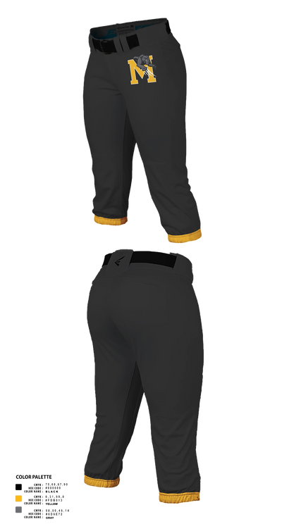 Maryvale 60565436 Softball Pants - 21