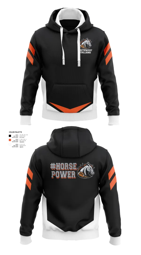 Hoodie, Southwest Stallions, , Teamtime, Team time, sublimation, custom sports apparel, team uniforms, spirit wear, spiritwear, sports uniforms, custom shirts, team store, custom team store, fundraiser sports, apparel fundraiser