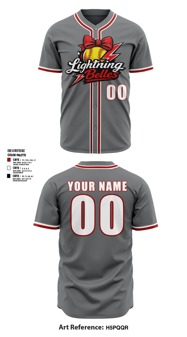 Full Button Softball Jersey, Bluegrass Lightning Belles, Softball, Teamtime, Team time, sublimation, custom sports apparel, team uniforms, spirit wear, spiritwear, sports uniforms, custom shirts, team store, custom team store, fundraiser sports, apparel fundraiser