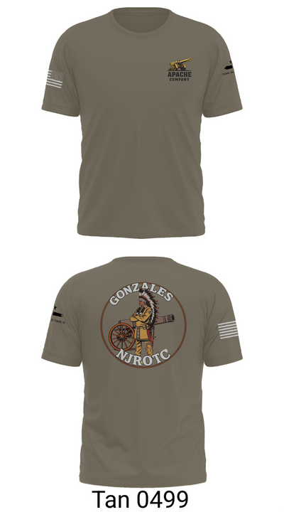 NJROTC Apache Company 29120146 Old School Cotton Feel Shirt - 67