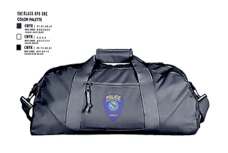 Duffle Bag, Noble Police, Police, Teamtime, Team time, sublimation, custom sports apparel, team uniforms, spirit wear, spiritwear, sports uniforms, custom shirts, team store, custom team store, fundraiser sports, apparel fundraiser
