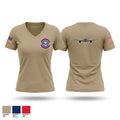 660 AMXS 4105175 Women's Short Sleeve V-neck Shirt - 1