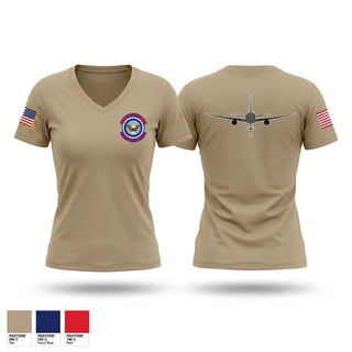Womens Short Sleeve Vneck Shirt, 660 AMXS, Air Force, Teamtime, Team time, sublimation, custom sports apparel, team uniforms, spirit wear, spiritwear, sports uniforms, custom shirts, team store, custom team store, fundraiser sports, apparel fundraiser