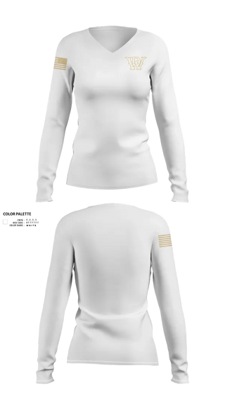 Womens Long Sleeve Vneck Shirt, US Military Wardogs, Baseball, Teamtime, Team time, sublimation, custom sports apparel, team uniforms, spirit wear, spiritwear, sports uniforms, custom shirts, team store, custom team store, fundraiser sports, apparel fundraiser