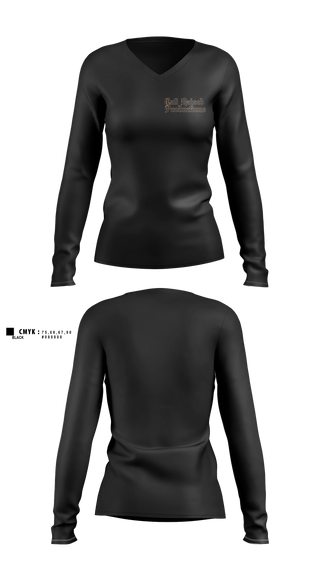 Womens Long Sleeve Vneck Shirt, 172 BGE, Army, Teamtime, Team time, sublimation, custom sports apparel, team uniforms, spirit wear, spiritwear, sports uniforms, custom shirts, team store, custom team store, fundraiser sports, apparel fundraiser