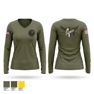 Womens Long Sleeve Vneck Shirt, Muskingum County Sheriff Office Special Response Team, Police, Teamtime, Team time, sublimation, custom sports apparel, team uniforms, spirit wear, spiritwear, sports uniforms, custom shirts, team store, custom team store, fundraiser sports, apparel fundraiser