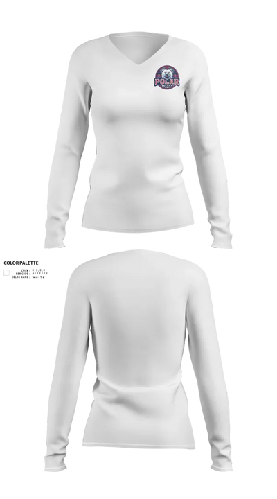 Polar Select 6620869 Women's Long Sleeve V-neck Shirt - 152