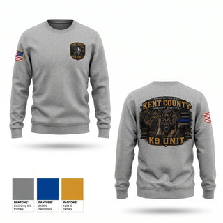 Crew Neck Sweatshirt, KCSO K9, Police, Teamtime, Team time, sublimation, custom sports apparel, team uniforms, spirit wear, spiritwear, sports uniforms, custom shirts, team store, custom team store, fundraiser sports, apparel fundraiser
