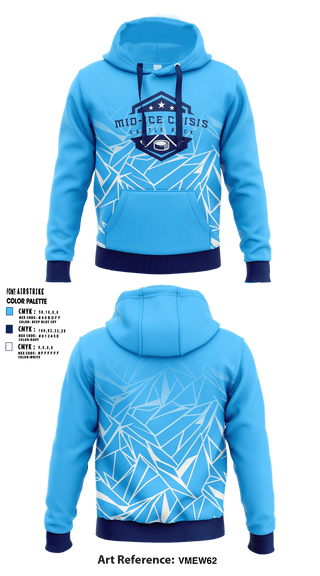 Hoodie, Mid-Ice Crisis, Ice Hockey, Teamtime, Team time, sublimation, custom sports apparel, team uniforms, spirit wear, spiritwear, sports uniforms, custom shirts, team store, custom team store, fundraiser sports, apparel fundraiser