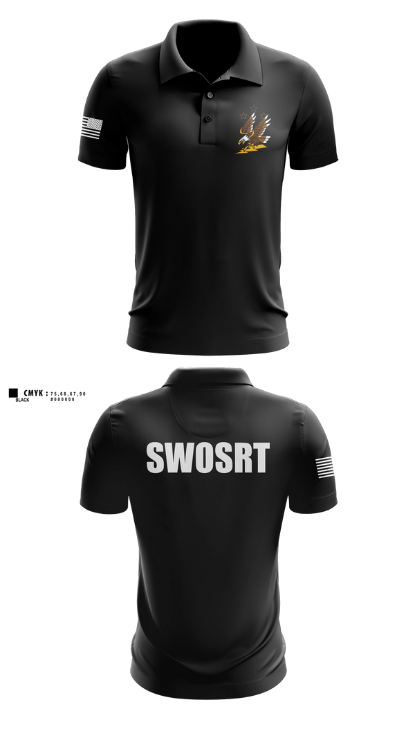Short Sleeve Performance Polo, Southwest Oakland Special Response Team, Police, Teamtime, Team time, sublimation, custom sports apparel, team uniforms, spirit wear, spiritwear, sports uniforms, custom shirts, team store, custom team store, fundraiser sports, apparel fundraiser