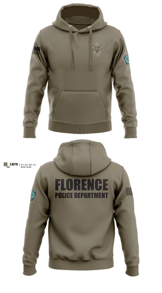 Hoodie, Florence Police Department, Police, Teamtime, Team time, sublimation, custom sports apparel, team uniforms, spirit wear, spiritwear, sports uniforms, custom shirts, team store, custom team store, fundraiser sports, apparel fundraiser