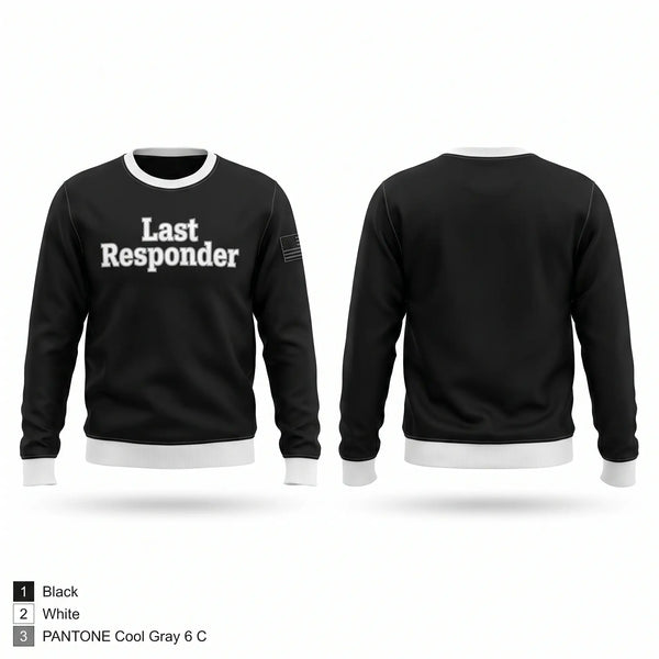 Crew Neck Sweatshirt, Last Responder, Police, Teamtime, Team time, sublimation, custom sports apparel, team uniforms, spirit wear, spiritwear, sports uniforms, custom shirts, team store, custom team store, fundraiser sports, apparel fundraiser