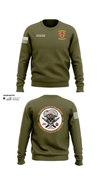 Crew Neck Sweatshirt, 3/7, Marines, Teamtime, Team time, sublimation, custom sports apparel, team uniforms, spirit wear, spiritwear, sports uniforms, custom shirts, team store, custom team store, fundraiser sports, apparel fundraiser